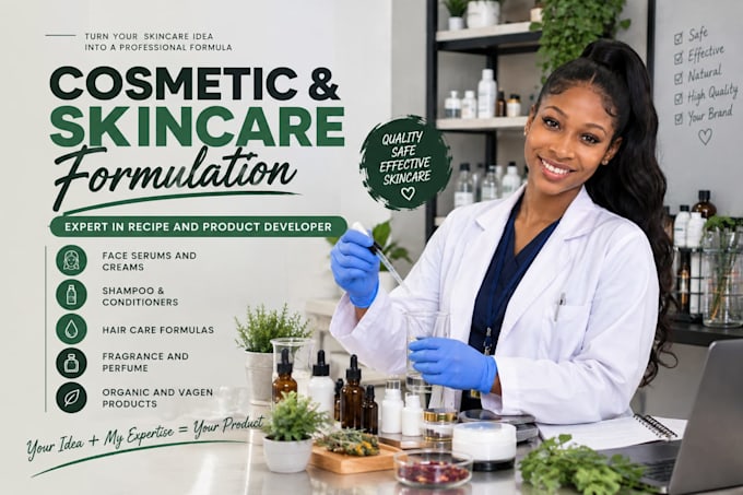 formulate skincare products and cosmetic formulations