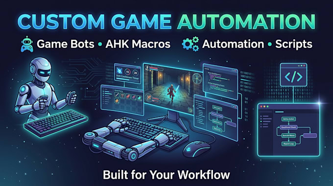 develop custom game macros and automation tools for pc games