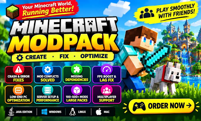 minecraft developer minecraft modpack setup 24hrs fix mod forge fabric cobblemon