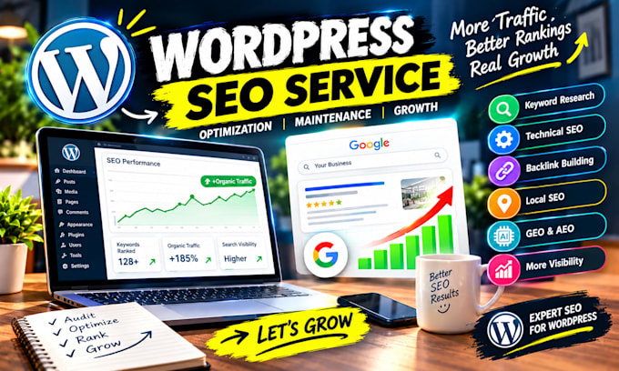 provide monthly wordpress SEO service, optimization and maintenance