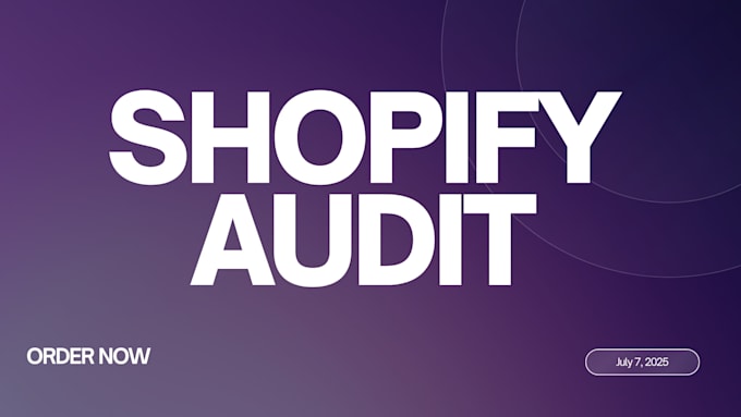 do shopify store audit