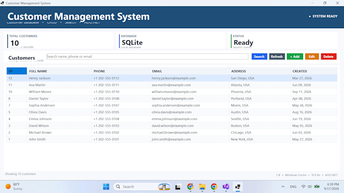 develop and fix csharp desktop applications
