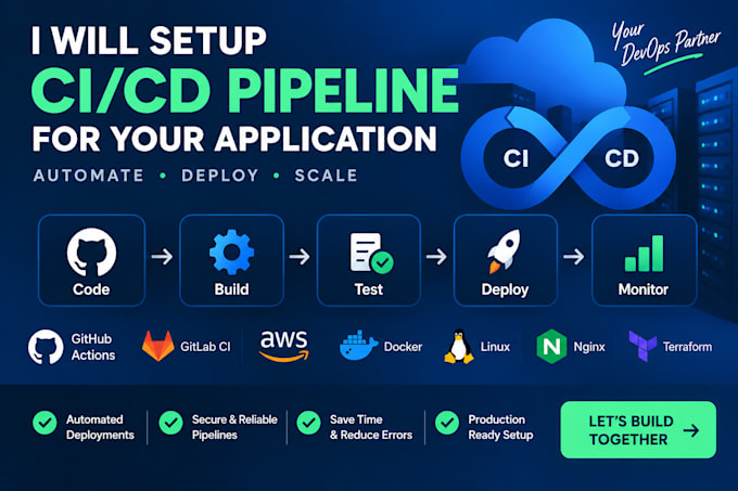 setup cicd pipeline for your application