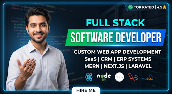 be your full stack software developer for custom web app development