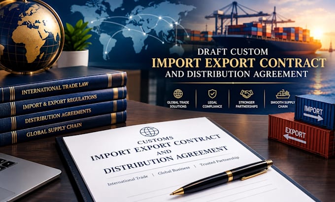 draft custom import export contract and distribution agreement