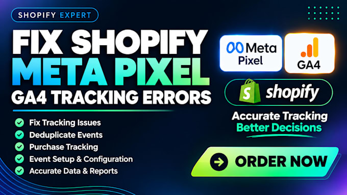 fix shopify meta pixel deduplication ga4 purchase tracking event tracking errors