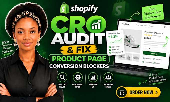 do shopify cro audit and fix product page conversion blockers