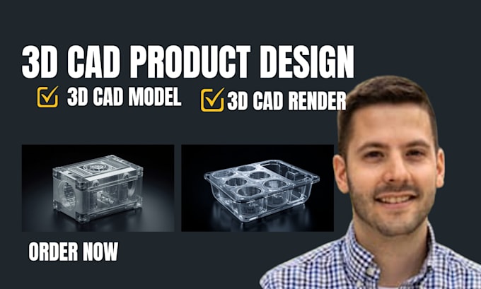 create 3d cad product design for injection molding, dfm and manufacturing