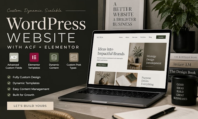 build dynamic wordpress website with acf elementor custom fields teelemenmplates