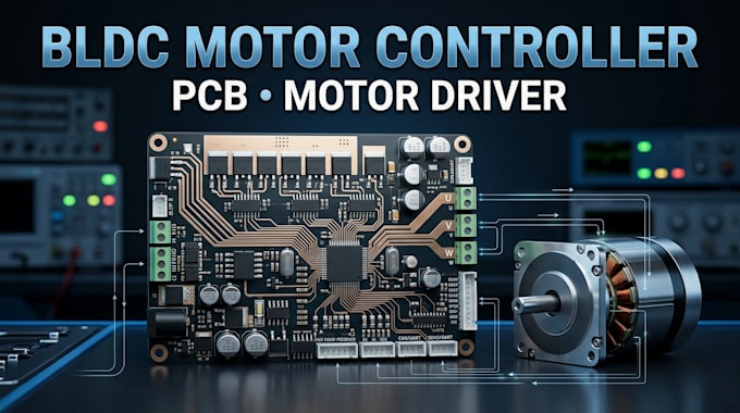 design bldc motor controller pcb and motor driver