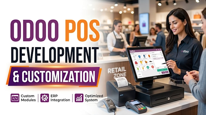 do odoo pos development and customization, set up pos system, odoo erp