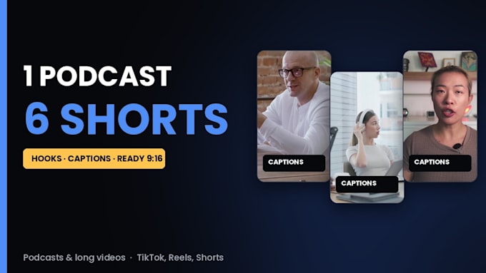 edit your podcast or long video into viral shorts and reels