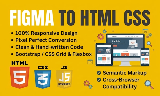 convert figma to HTML CSS bootstrap responsive website