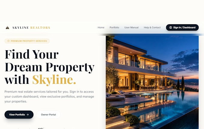 create a competitive real estate website
