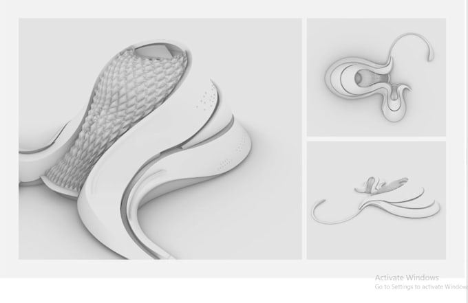 do any parametric, algorithmic and organic 3d modelling