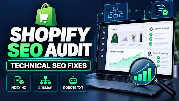 do a shopify SEO audit for on page and technical issues