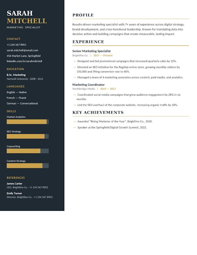 write, edit, and design an ats friendly english or arabic CV resume