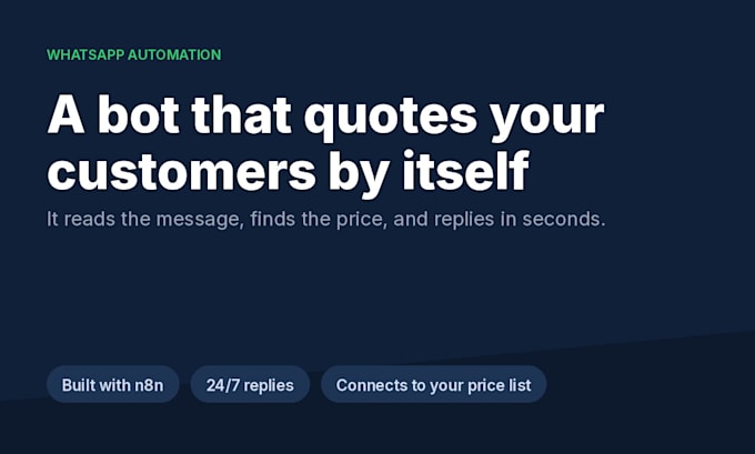 build a whatsapp chatbot with n8n that quotes automatically