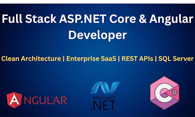 be your expert asp net core angular developer