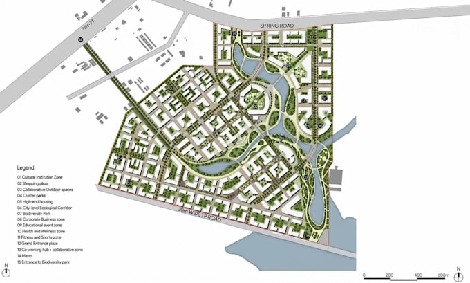 site plans, master plan and landscape layout design for real estate developments