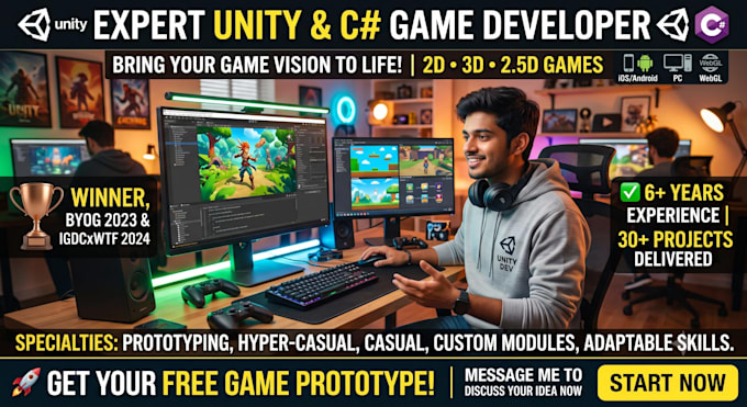 develop your game for mobile, PC, and webgl