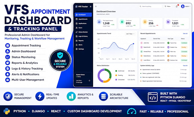 develop booking appointment bot,vfs bot,booking bot,vfs appointment
