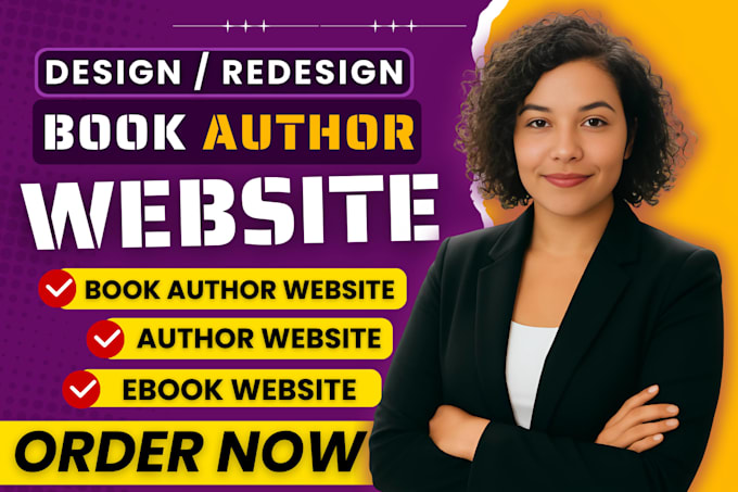 design high converting author website on wix or squarespace