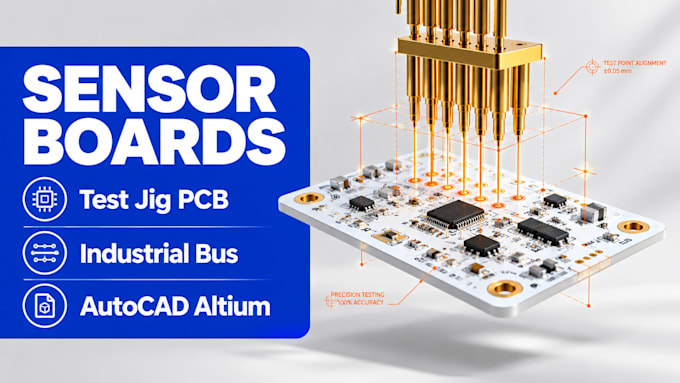 design industrial sensor board and test jig pcb