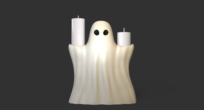 resize ghost candlestick, tool organizer,christmas centerpiece decor,3d printing