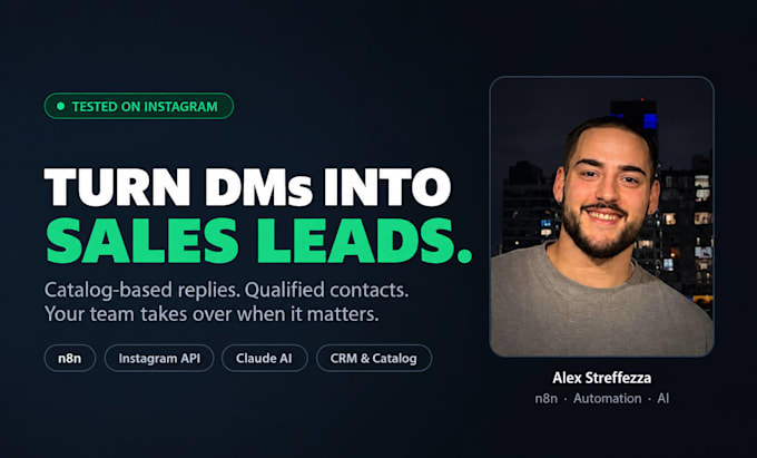 build an instagram ai chatbot with CRM and lead qualification