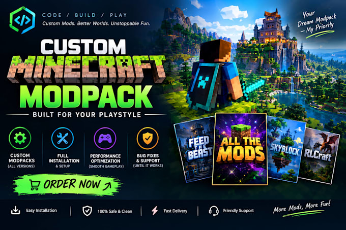create, customize, configure and optimize your minecraft modpack