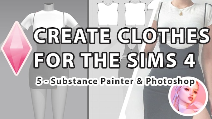 create exclusive custom sims for sim4, sims, design cc mods, 3d model clothes