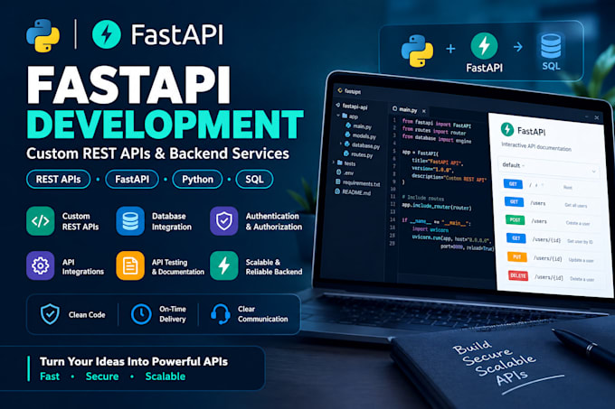 build fastapi rest apis and backend services