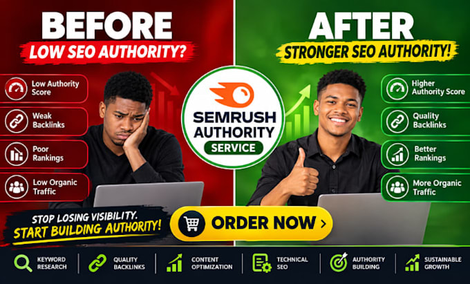 increase semrush authority up 0 to 20