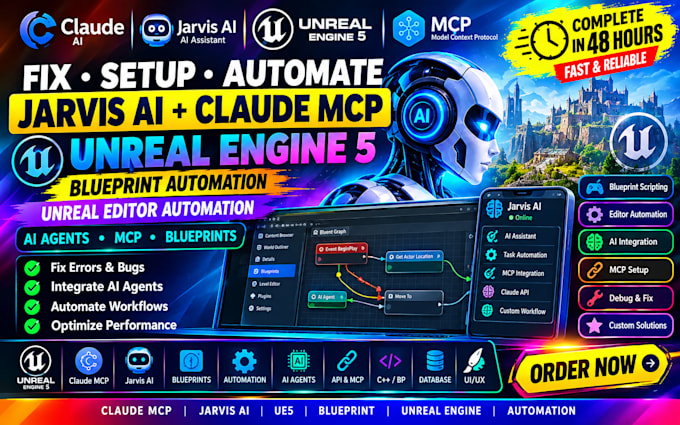 fix jarvis ai claude unreal engine setup blueprint automation unreal editor ue5