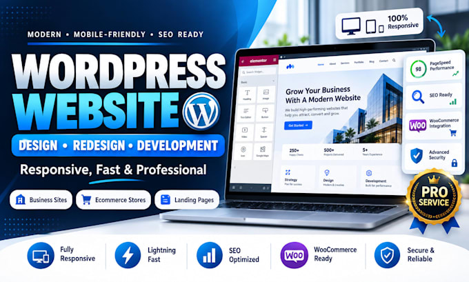 design wordpress, redesign wordpress website, wordpress development as developer