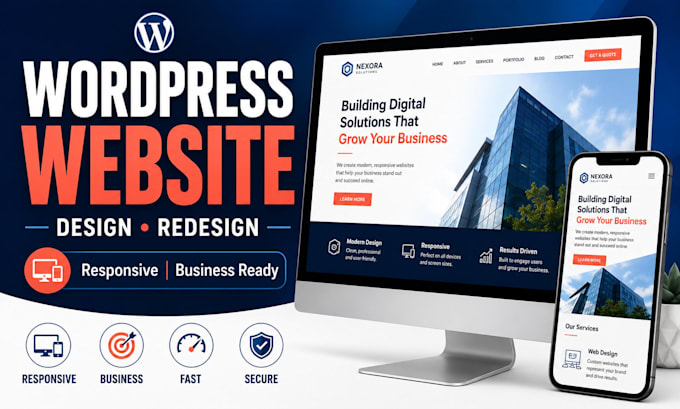 develop wordpress website, wordpress website redesign as wordpress developer