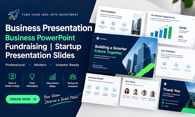 business presentation business powerpoint fundraising startup presentation slide