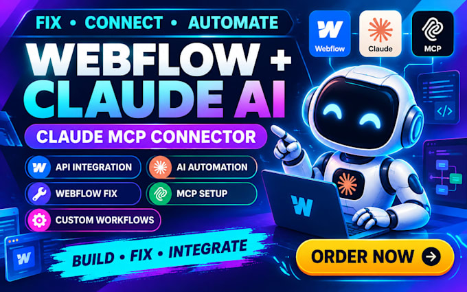 fix connect webflow setup claude integration ai claude mcp connector automation