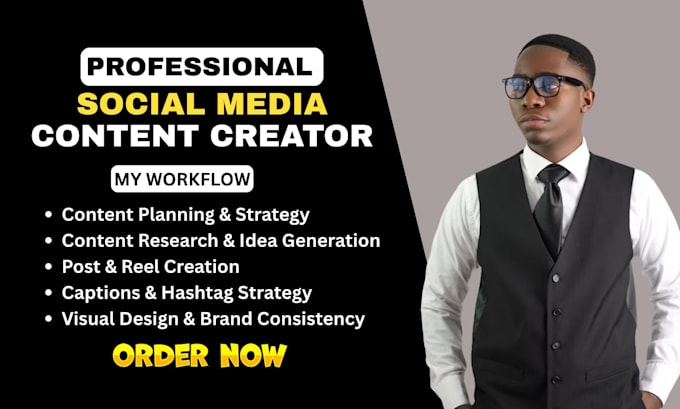 be your content creator create content social media content social content