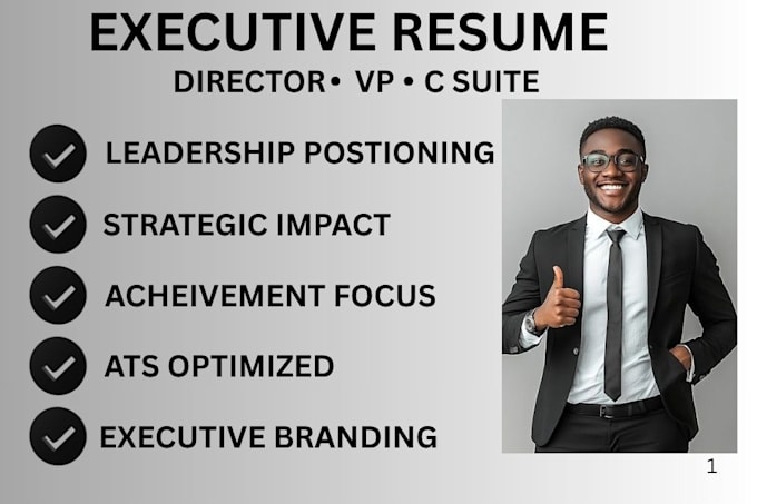 write an executive resume for directors, vp and c suite roles
