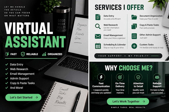 be your virtual assistant for admin tasks