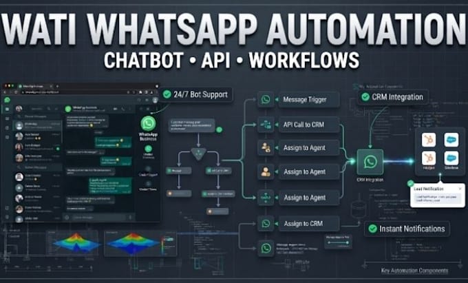 wati whatsapp automation chatbot and workflow setup