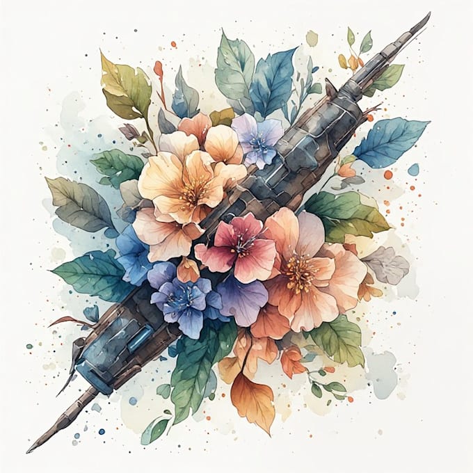 create a custom watercolor illustration