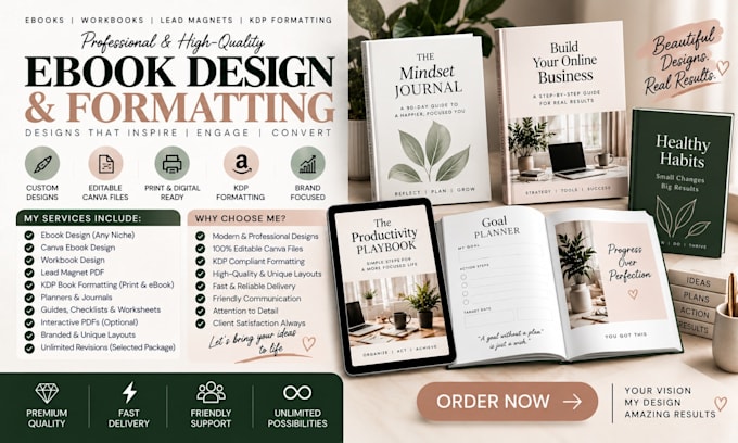 do ebooks, ebook formatting, and ebook layout design for PDF