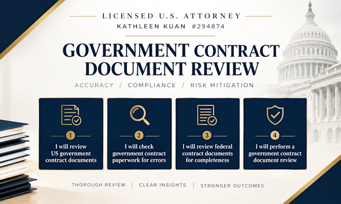 check your federal government contract paperwork for errors and completeness