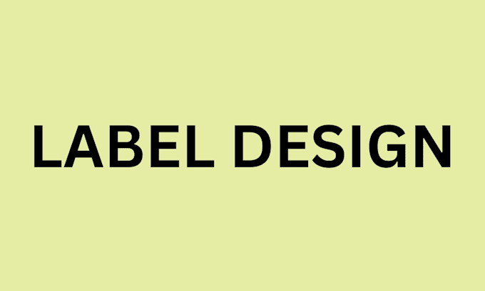 a professional product label, bottle label and packaging label