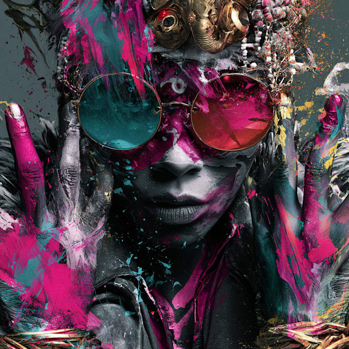 create a professional rap album cover design
