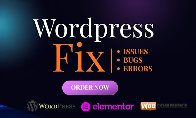 fix wordpress issues, bugs, errors, and critical errors