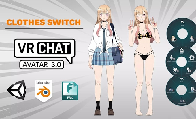 edit fix optimize vrchat avatar physbones toggles gogoloco pc quest unity setup